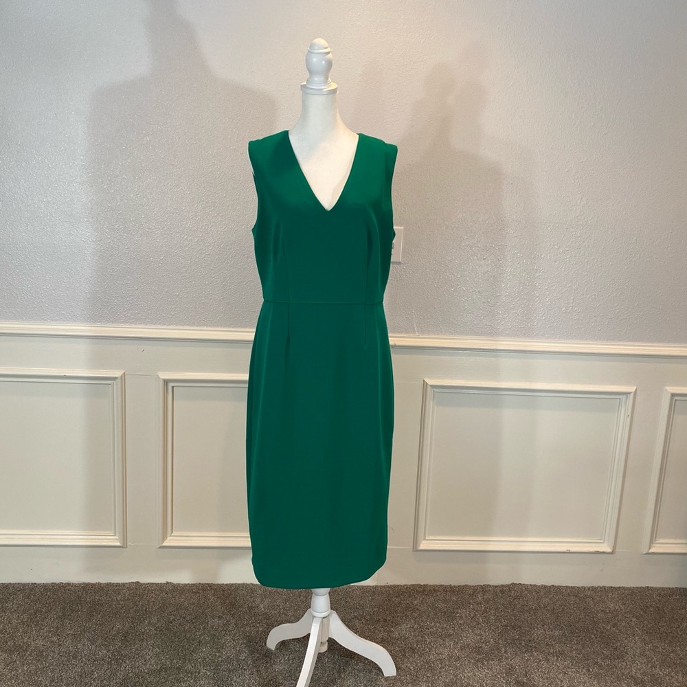 NWT Ann Taylor green sleeveless dress